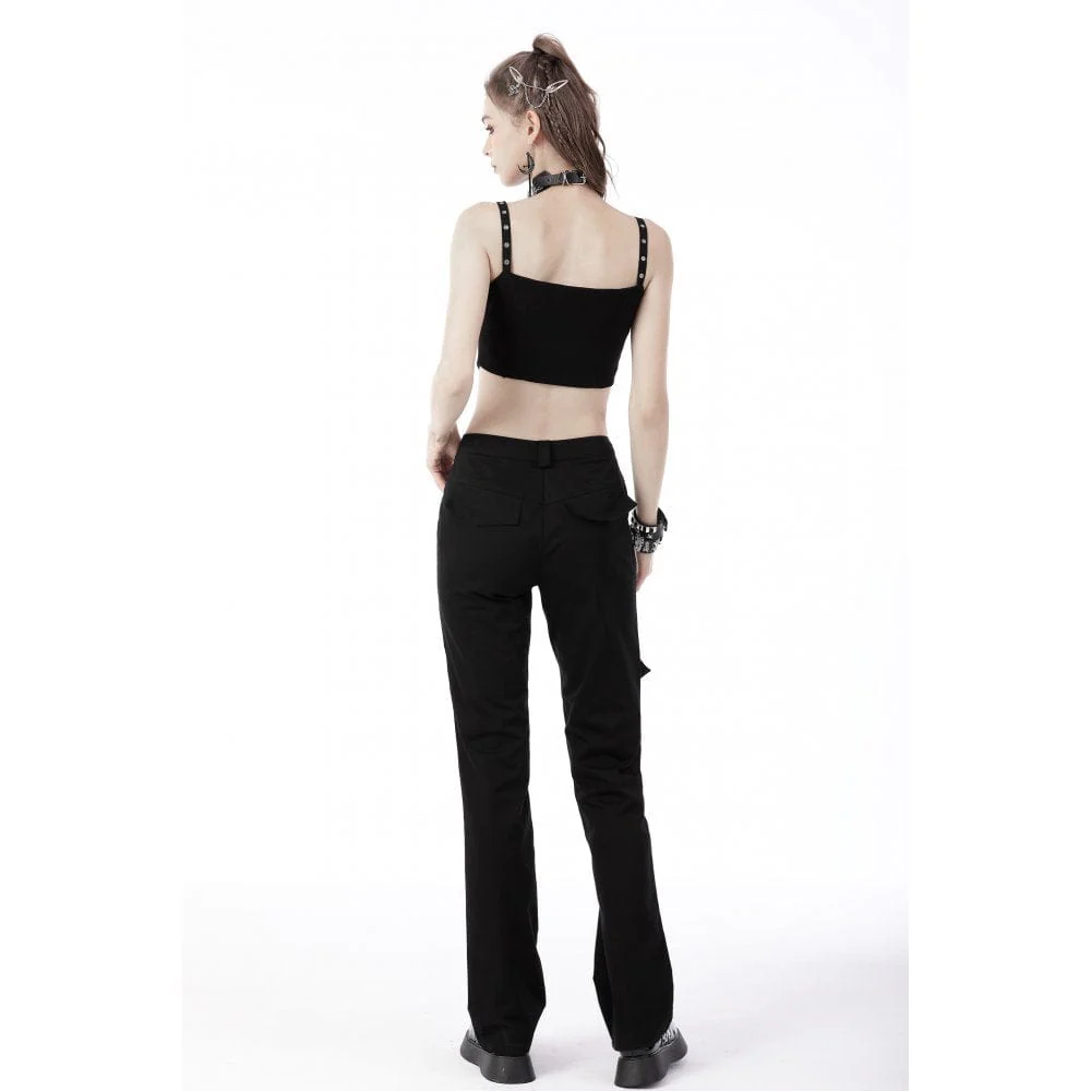Women's Punk Skeleton Printed Bustier - Image 6