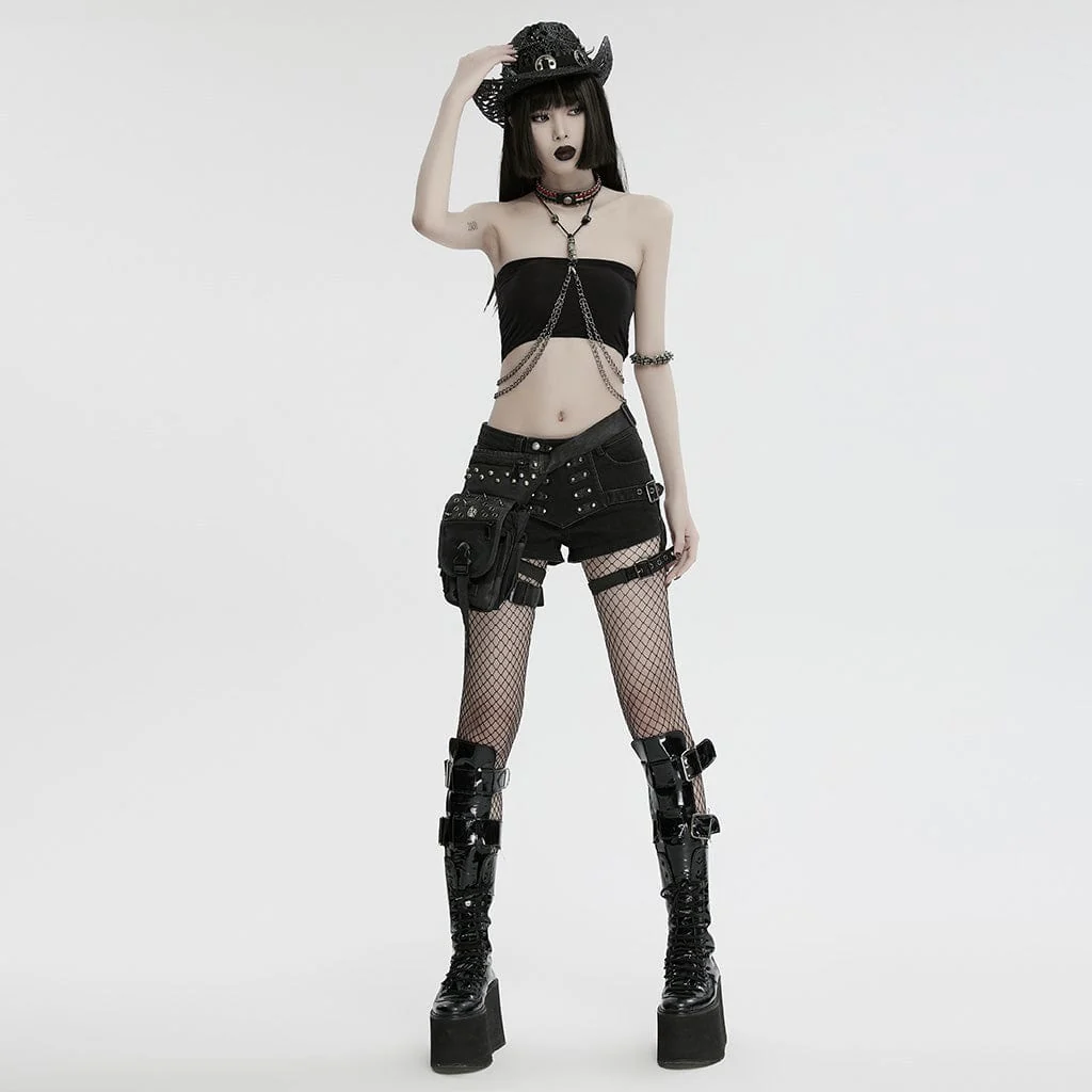 Women's Punk Skull Chain Harness - Image 4
