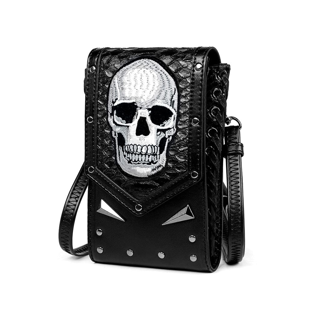 Women's Punk Skull Pattern Rivet Bag - Image 2