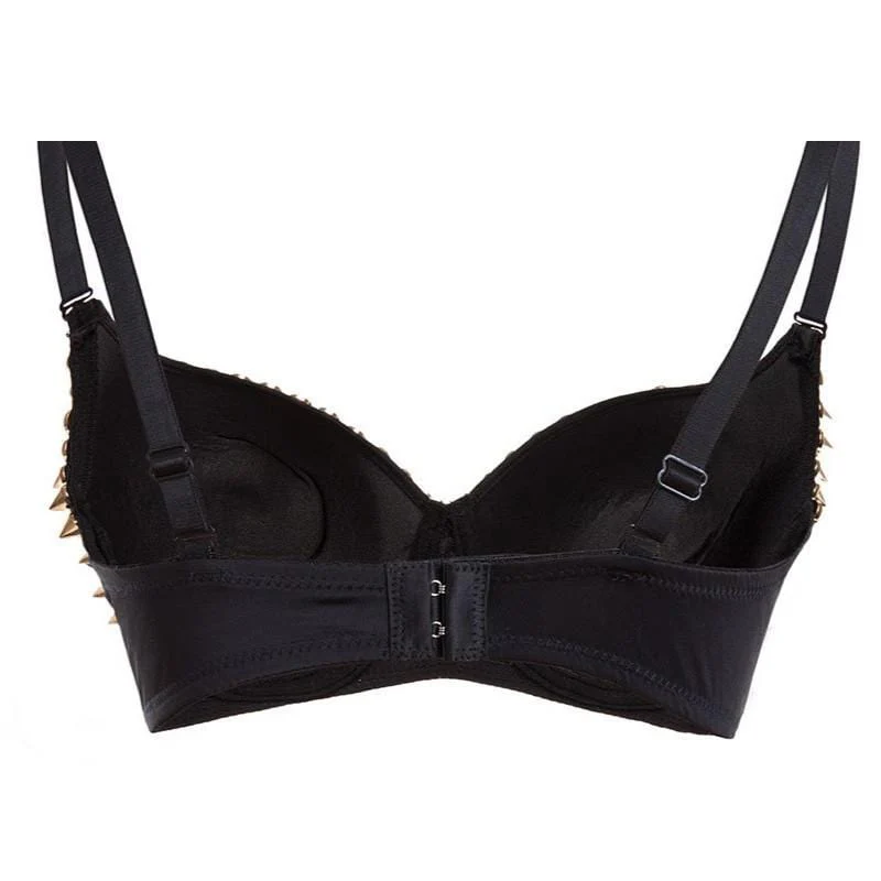 Women's Punk Skull Rivets Bra Tops - Image 3
