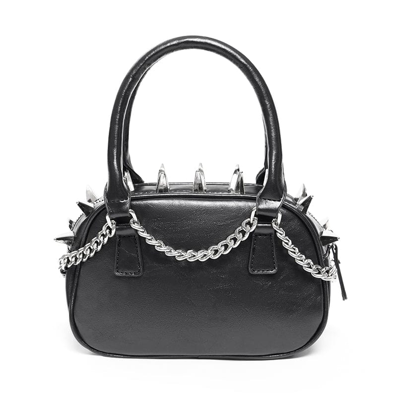 Women's Punk Skull Studded Hand Bag - Image 9