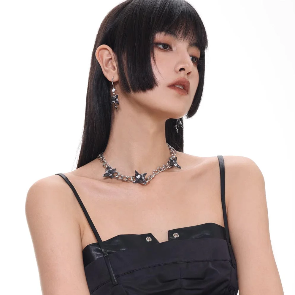 Women's Punk Star Necklace - Image 2