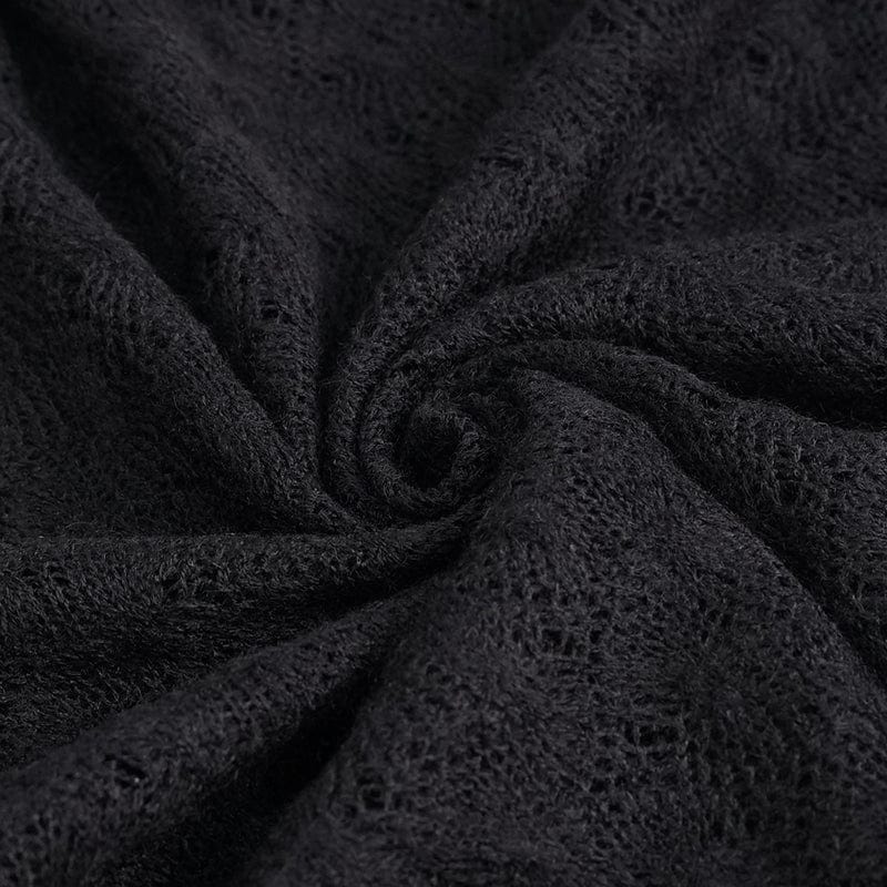 Women's Punk Stitching Zipper Short Sweater - Image 8