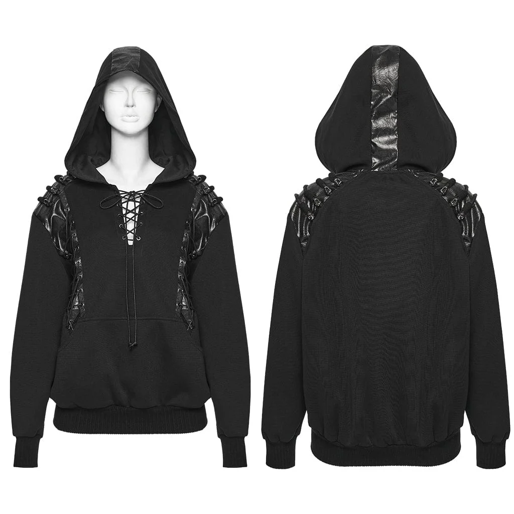 Women's Punk Strappy Hoodie - Image 5