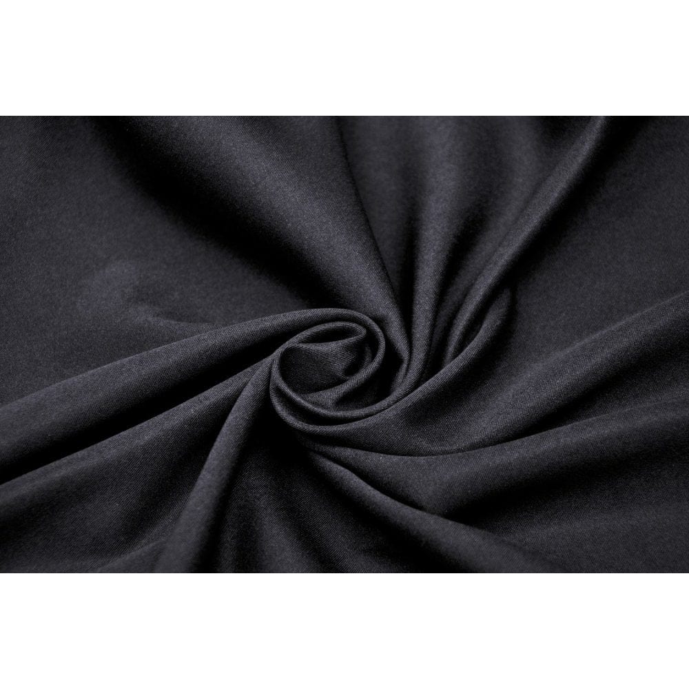 Women's Punk Straps Long Coat with Hood - Image 10
