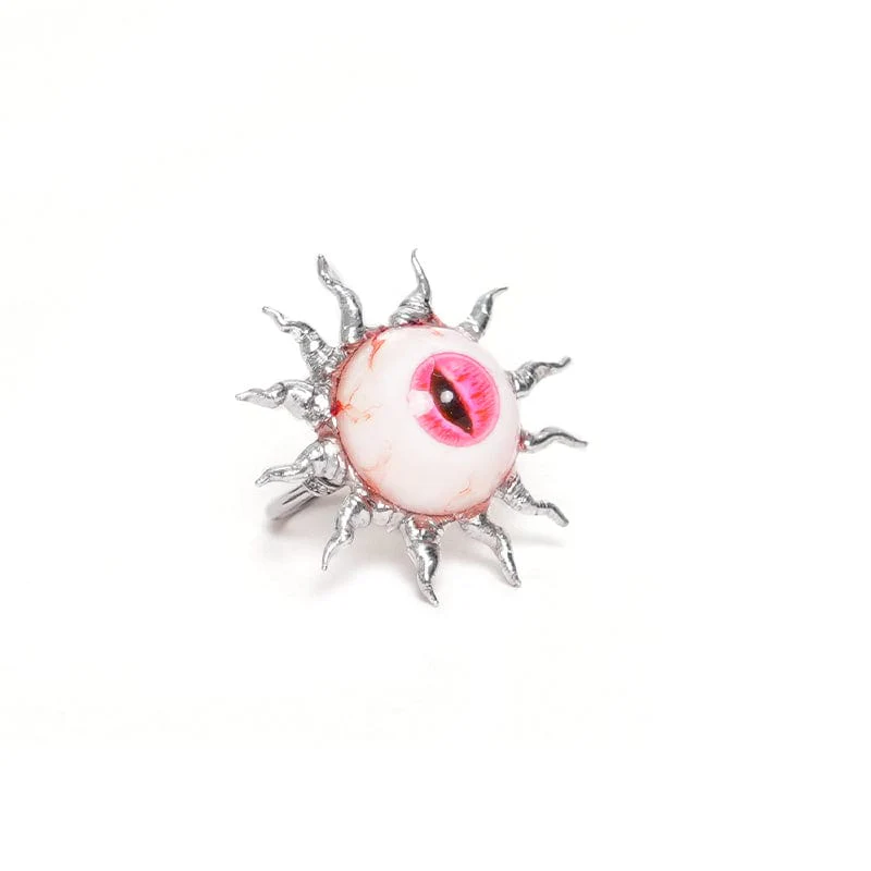 Women's Punk Sunflower Eyeball Ring - Image 6