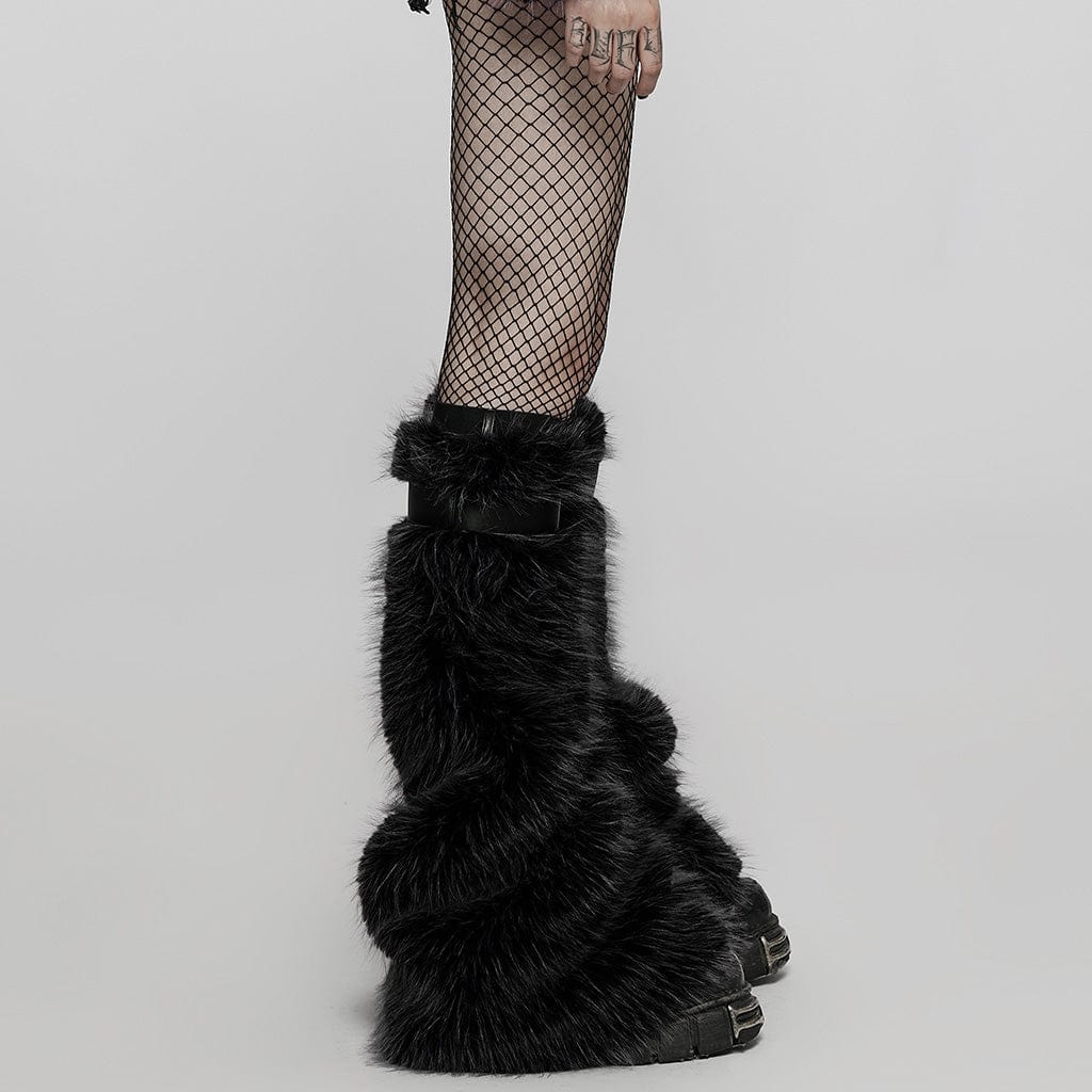 Women's Punk Woolen Leg Warmers - Image 2