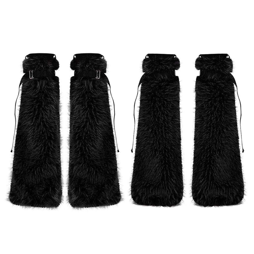 Women's Punk Woolen Leg Warmers - Image 9