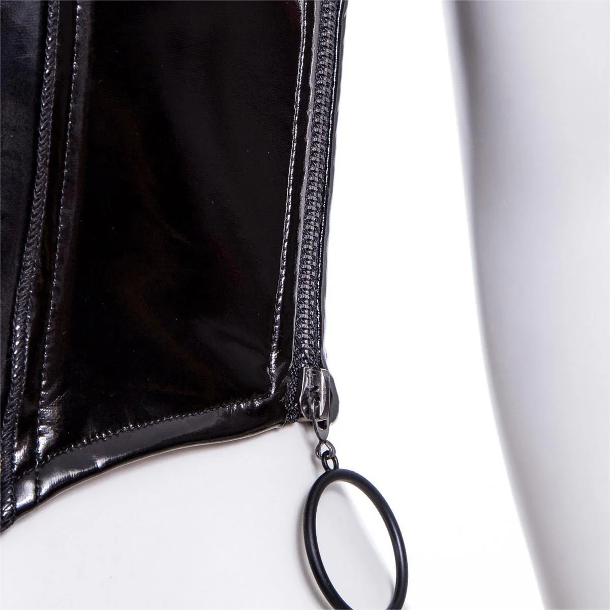 Women's Punk Zipper Faux Leather Vest - Image 15