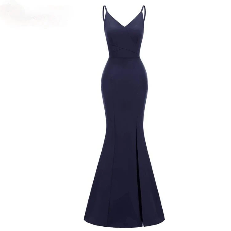 Women's Satin Maxi Slip Dresses Evening Dresses - Image 3