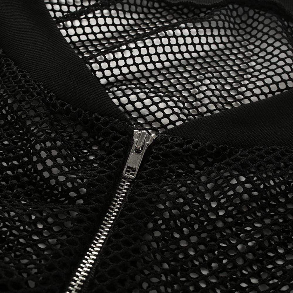 Women's Sheer Mesh Long Sleeved Jackets - Image 6