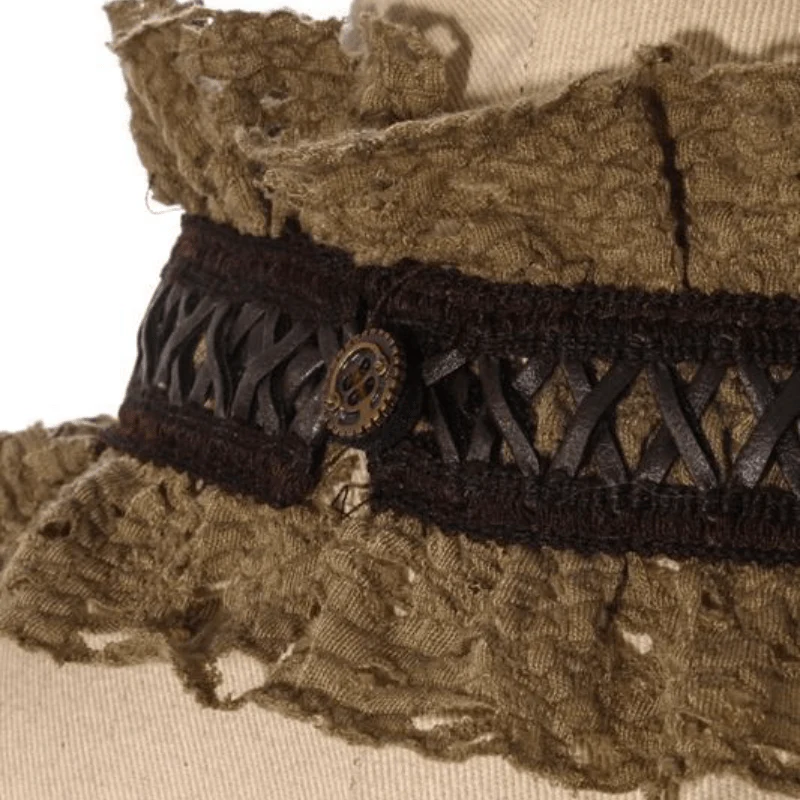 Women's Short Lace Top With Neck Collar - Image 8