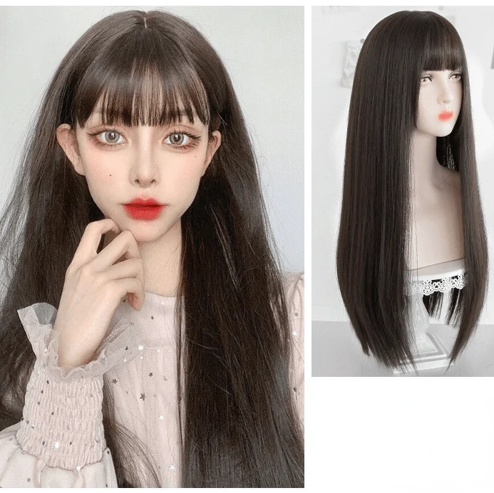 Women's Silky Straight Synthetic Hair Wig - Image 4