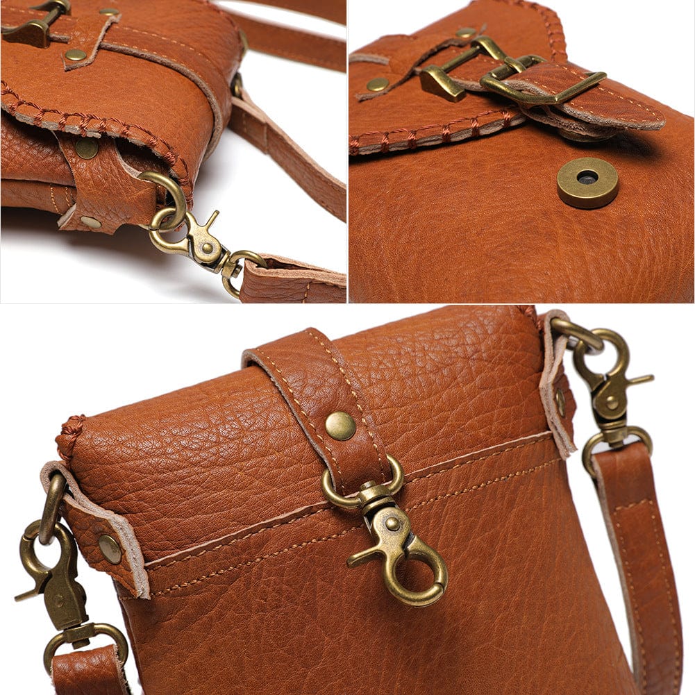 Women's Steampunk Buckle Stitch Mini Bag - Image 5