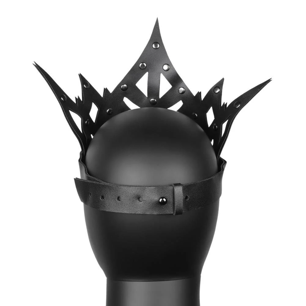 Women's Steampunk Cutout Faux Leather Hearwear - Image 3