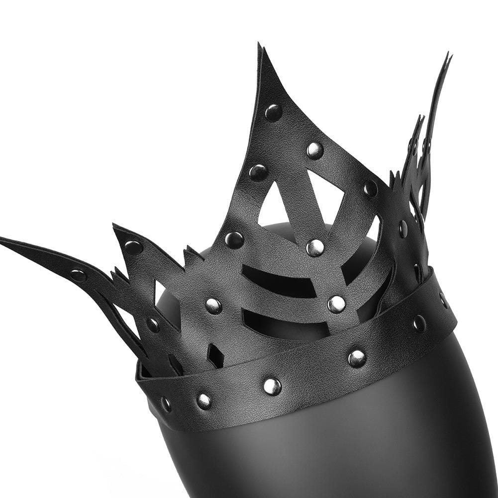 Women's Steampunk Cutout Faux Leather Hearwear - Image 4