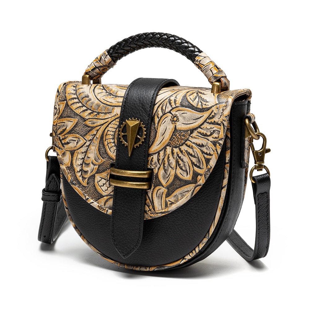 Women's Steampunk Embossed Buckle Bag - Image 2