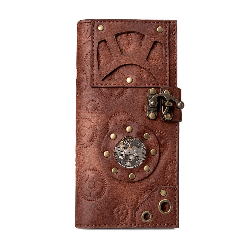 Women's Steampunk Gear Embossed Wallet - Image 4