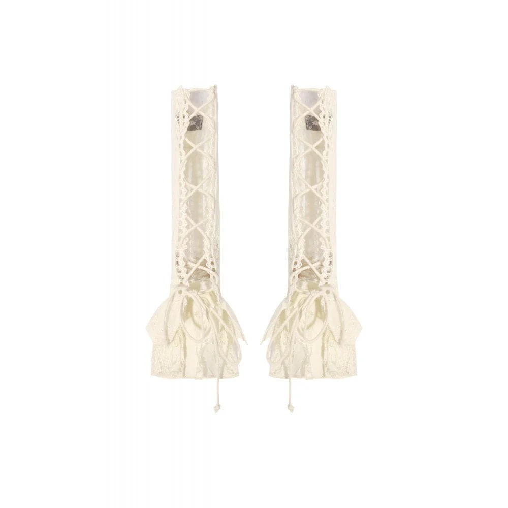 Women's Steampunk Lace Layered Arm Sleeves - Image 6