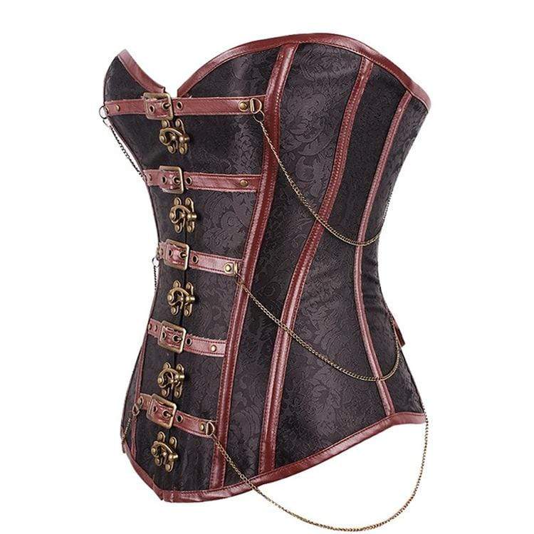 Women's Steampunk Multi-chain Overbust Corsets - Image 2