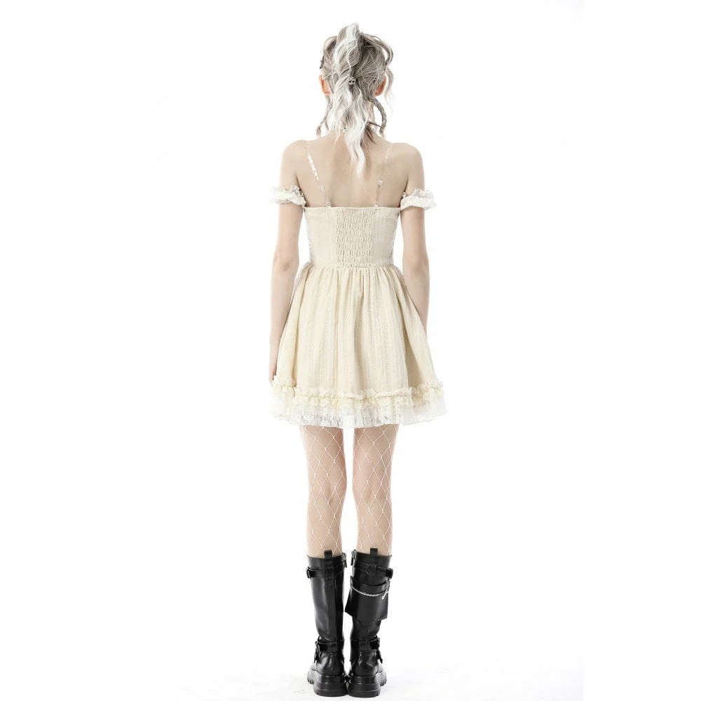 Women's Steampunk Multilayer Ruffles Slip Dress Graduation Dress - Image 4