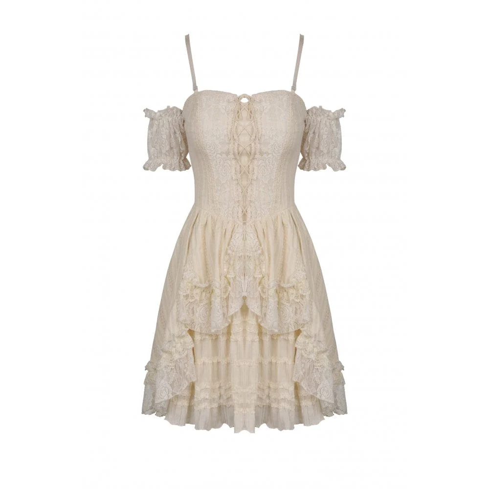 Women's Steampunk Multilayer Ruffles Slip Dress Graduation Dress - Image 5
