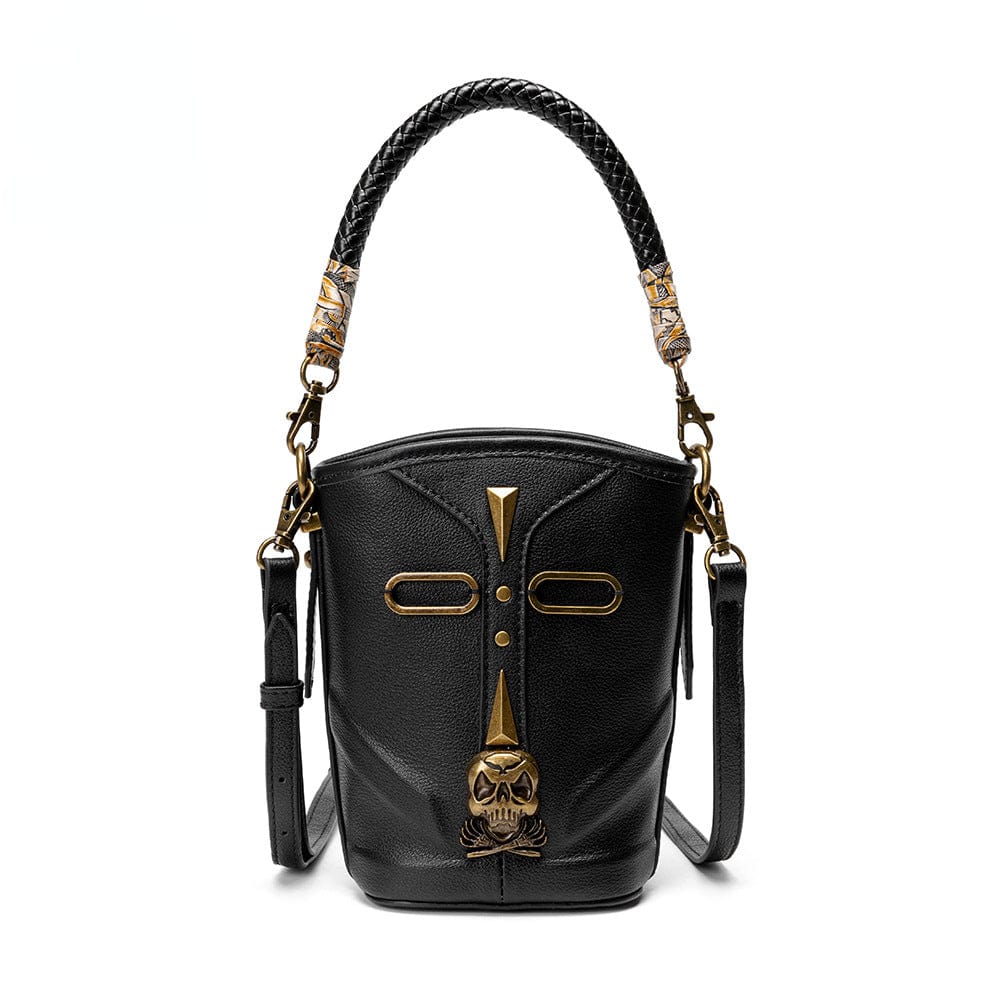 Women's Steampunk Skull Bucket Bag