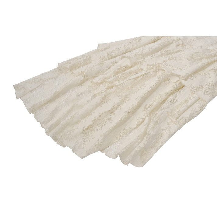 Women's Stempunk Asymmetric Layered Falbala Puff Short Sleeved Dress Graduation Dress - Image 15