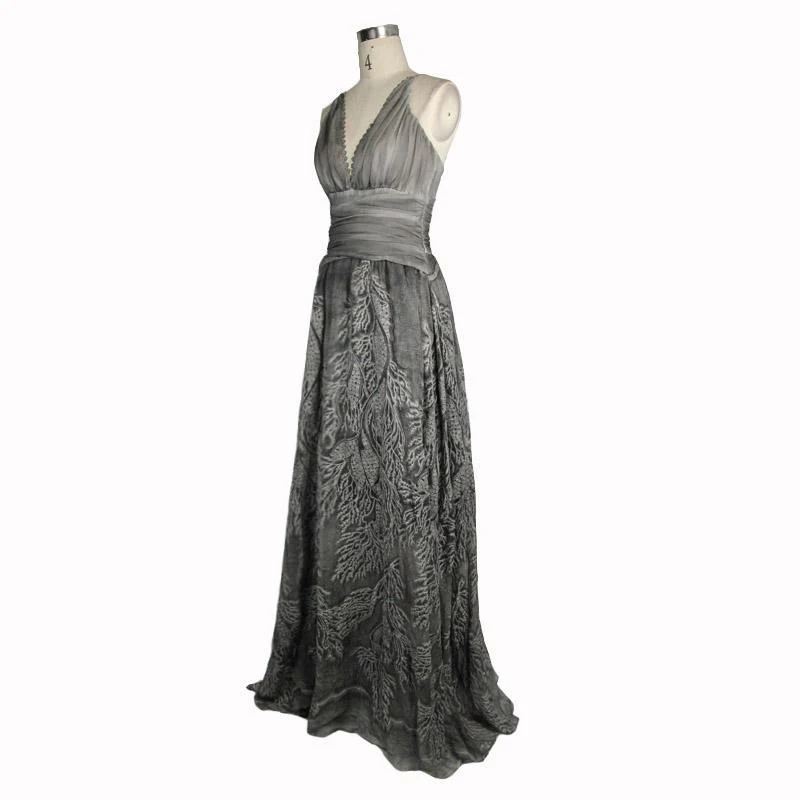Women's tunning Gothic Embroidered Wedding Gown Wedding Dress - Image 5