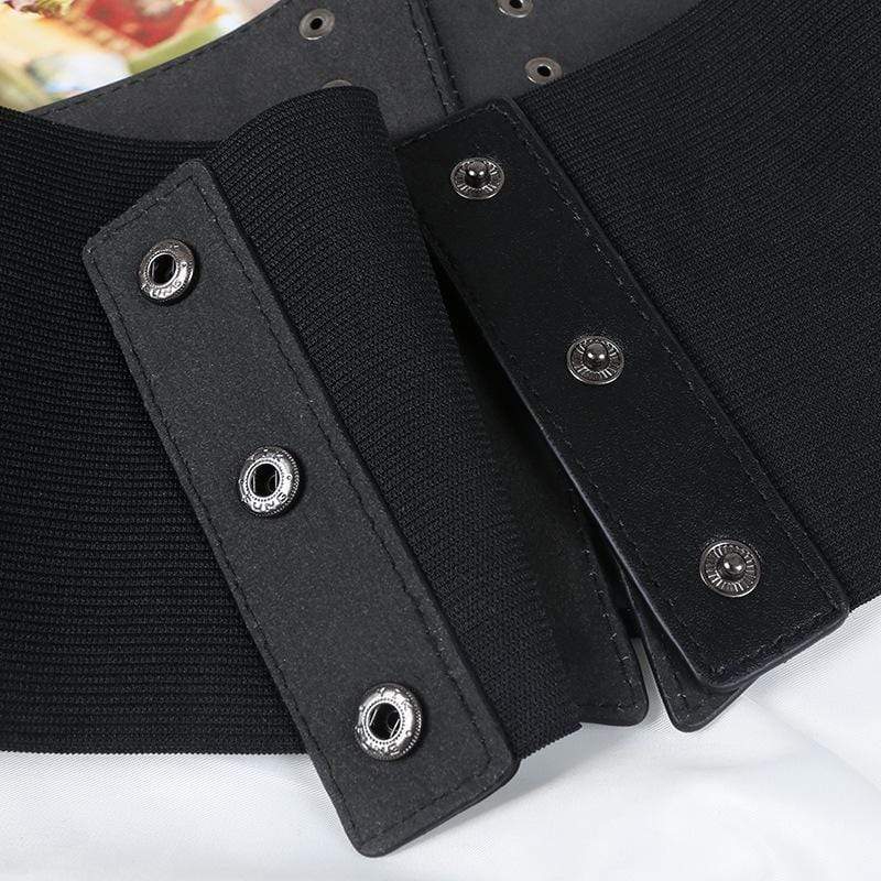 Women's Vintage Faux Leather Lacing Wide Belts - Image 3