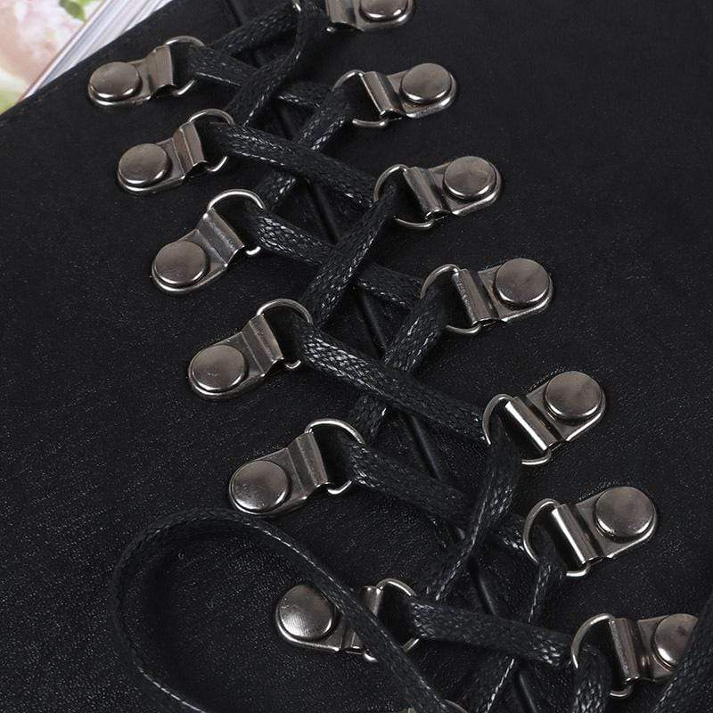 Women's Vintage Faux Leather Lacing Wide Belts - Image 4