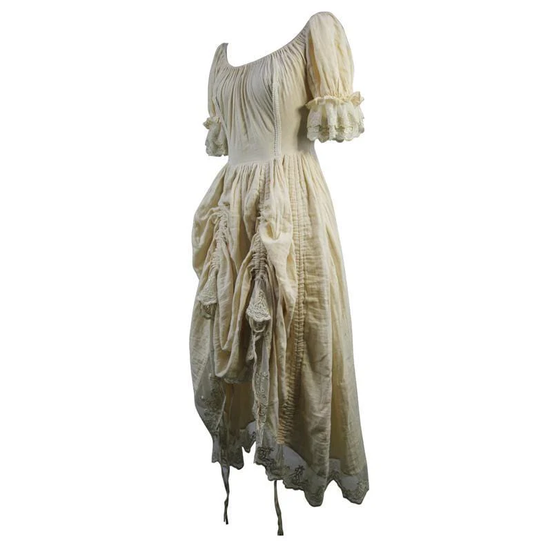 Women's Vintage Goth Short Sleeved Dress - Image 6