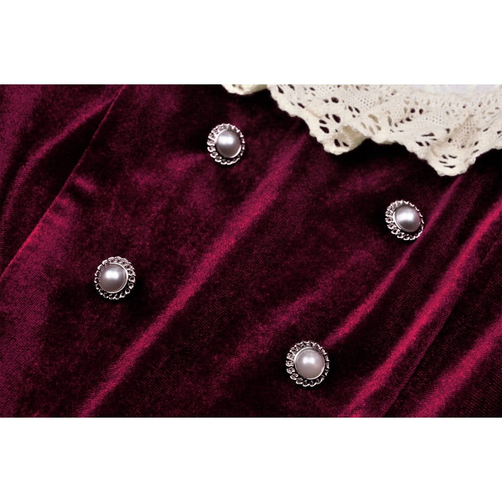 Women's Vintage Velet Court Dress Cosplay Dress Graduation Dress - Image 8