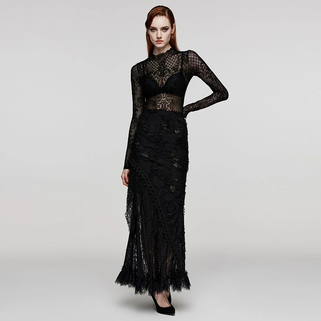 Women's Gothic Totem Mesh Shirt - Image 4
