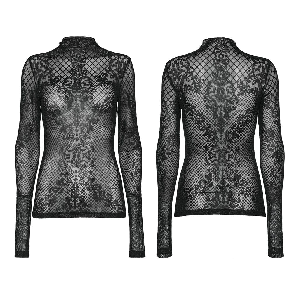 Women's Gothic Totem Mesh Shirt - Image 5